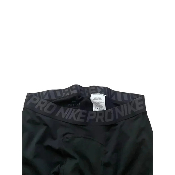 Nike Pro Dri Fit Black Elastic Waist Capri Activewear Leggings Size Large - Picture 5 of 8